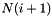 $N(i+1)$